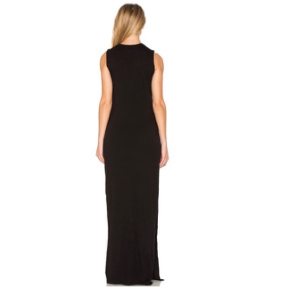 n:Philanthropy Black Cat Lace-up Casual Maxi Dress - Picture 4 of 4